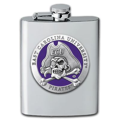 East Carolina University Pirates Stainless Steel Flask
