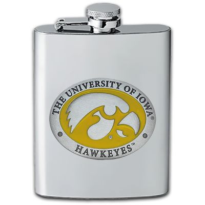 Iowa Hawkeyes - Stainless Steel Flask