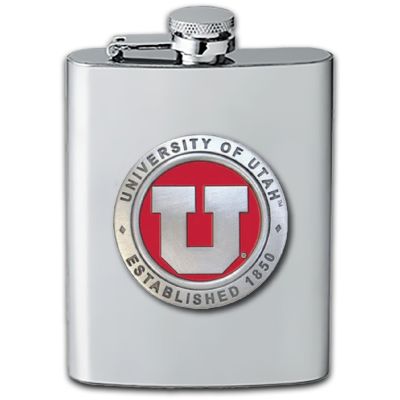 University of Utah - Stainless Steel Flask
