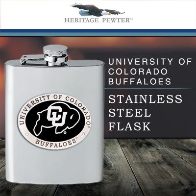 Colorado Buffaloes Stainless Steel Flask