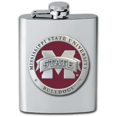 Mississippi State University "M" Logo - Stainless Steel Flask