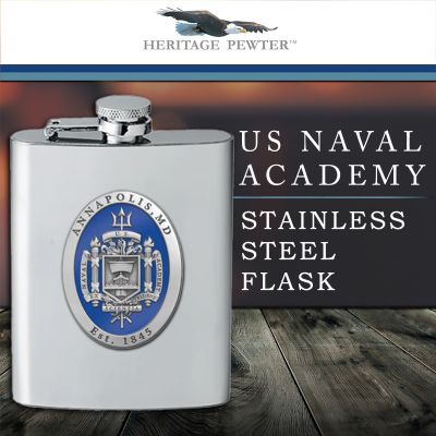 US Naval Academy Annapolis - Stainless Steel Flask