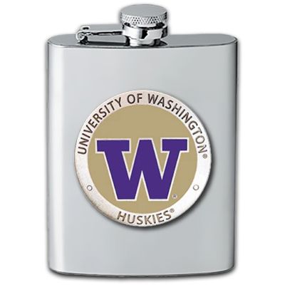 University of Washington Huskies  - Stainless Steel Flask