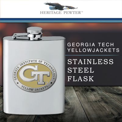 Georgia Tech - Stainless Steel Flask