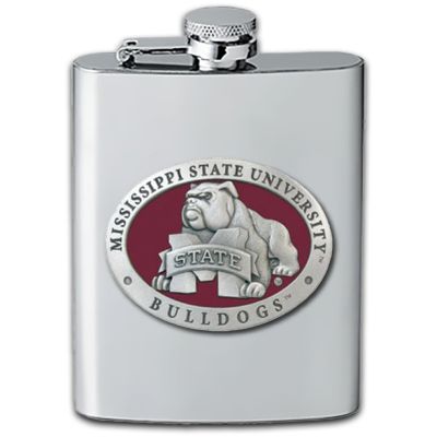 Mississippi State University Bulldogs - Stainless Steel Flask