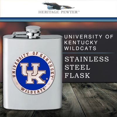 University of Kentucky - Stainless Steel Flask