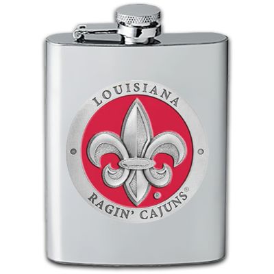 Louisiana Ragin' Cajuns - Stainless Steel Flask