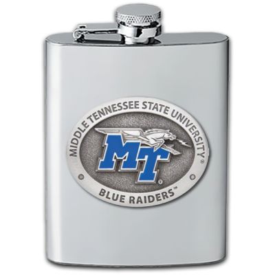Middle Tennessee State Blue Raiders - Stainless Steel Flask