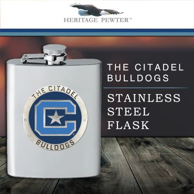 The Citadel Bulldogs Stainless Steel Flask
