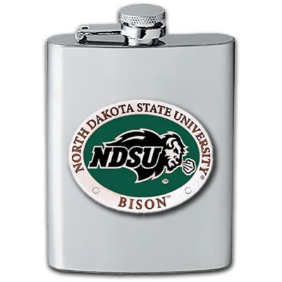 North Dakota State Bison - Stainless Steel Flask
