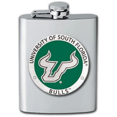University of South Florida Bulls - Stainless Steel Flask