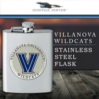 Villanova University Wildcats  - Stainless Steel Flask