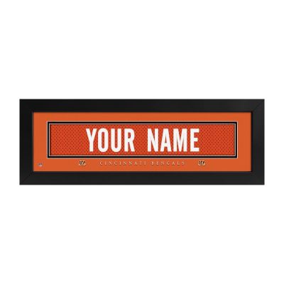 Cincinnati Bengals Custom Print Name Plate