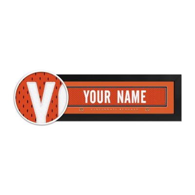 Cincinnati Bengals Custom Print Name Plate