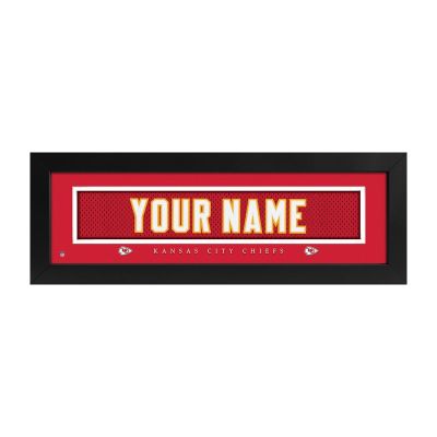 Kansas City Chiefs Custom Print Name Plate