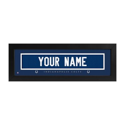 Indianapolis Colts Custom Print Name Plate