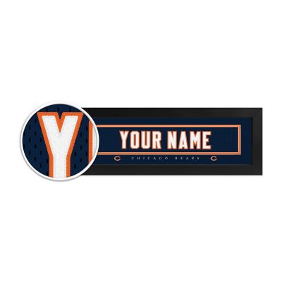 Chicago Bears Custom Print Name Plate