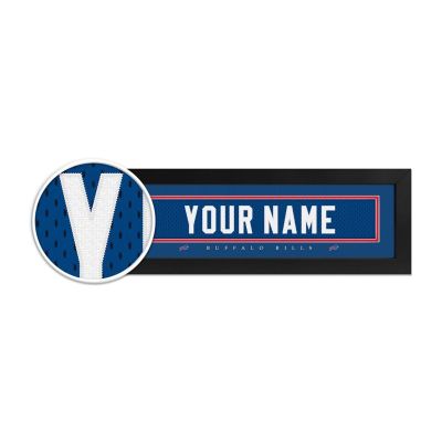 Buffalo Bills Custom Print Name Plate