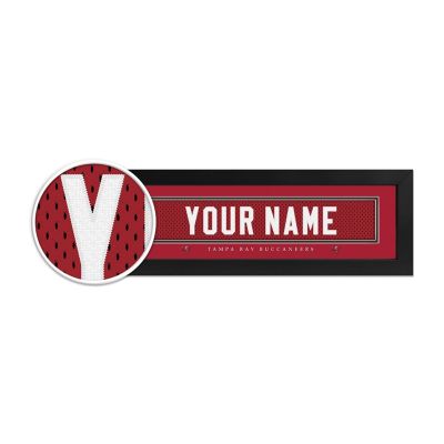 Tampa Bay Buccaneers Custom Print Name Plate
