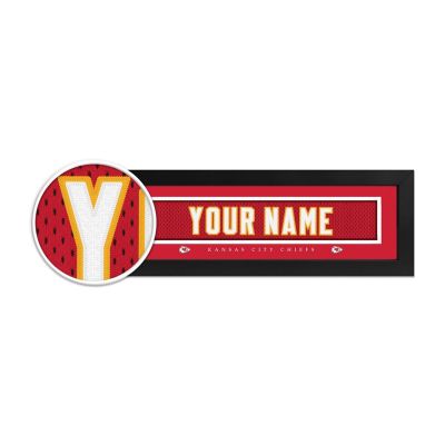 Kansas City Chiefs Custom Print Name Plate