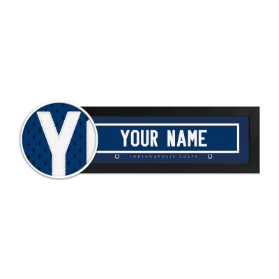 Indianapolis Colts Custom Print Name Plate