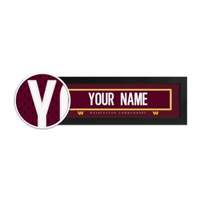 Washington Commanders Custom Print Name Plate