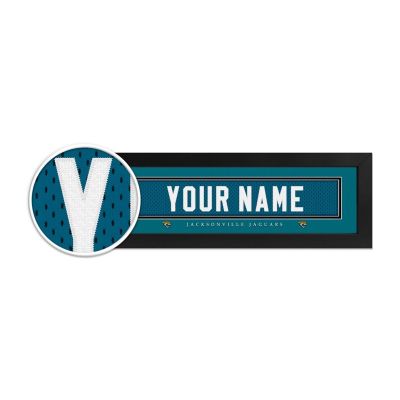 Jacksonville Jaguars Custom Print Name Plate