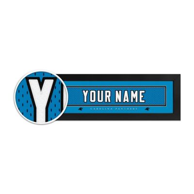 Carolina Panthers Custom Print Name Plate