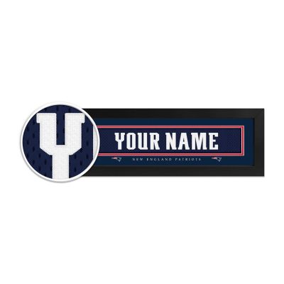 New England Patriots Custom Print Name Plate