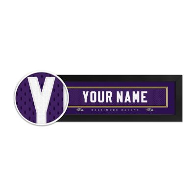Baltimore Ravens Custom Print Name Plate