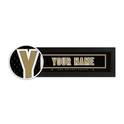 New Orleans Saints Custom Print Name Plate
