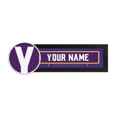 Minnesota Vikings Custom Print Name Plate