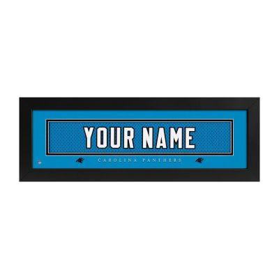 Carolina Panthers Custom Print Name Plate