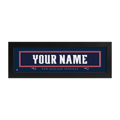 New England Patriots Custom Print Name Plate