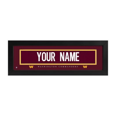 Washington Commanders Custom Print Name Plate