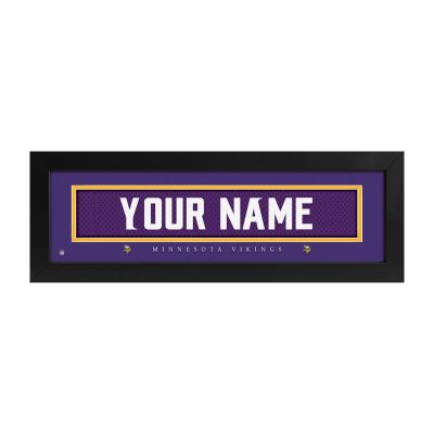 Minnesota Vikings Custom Print Name Plate