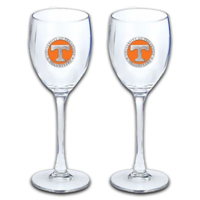 University of Tennessee Volunteers - Wine Goblet 15oz Set of 2