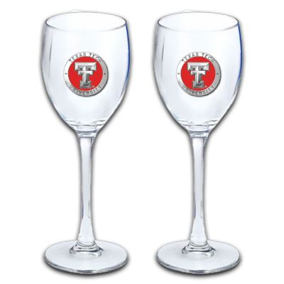Texas Tech - Wine Goblet 15oz Set of 2