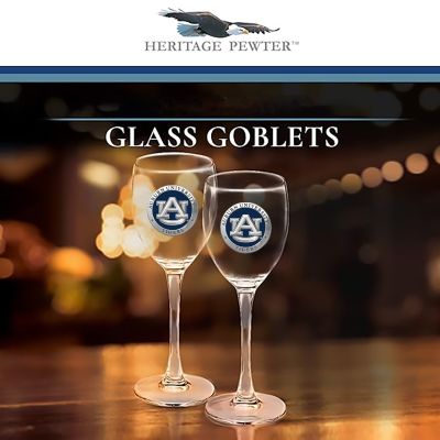 Auburn University Tigers Wine Goblet 15oz Set of 2