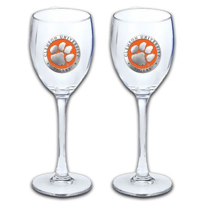 Clemson University Tigers Wine Goblet 15oz Set of 2