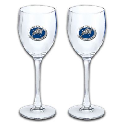 US Naval Academy - Wine Goblet 15oz Set of 2