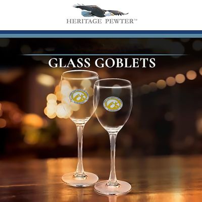 Iowa Hawkeyes - Wine Goblet 15oz Set of 2