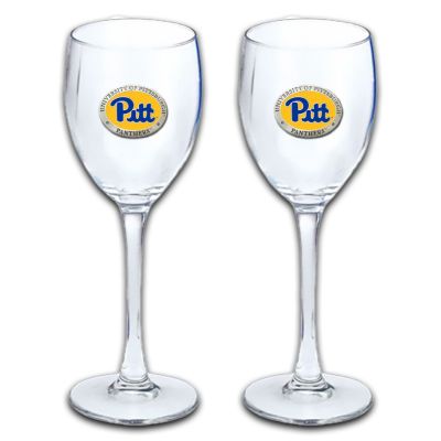 University of Pittsburgh Panthers - Wine Goblet 15oz Set of 2