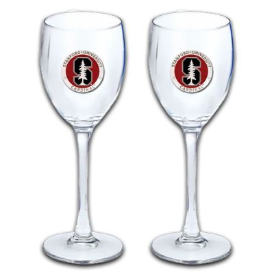 Stanford University Cardinals - Wine Goblet 15oz Set of 2