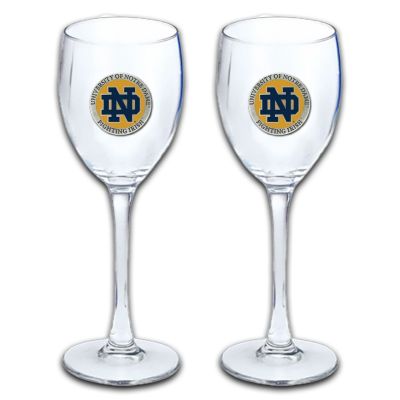 Notre Dame Fighting Irish - Wine Goblet 15oz Set of 2
