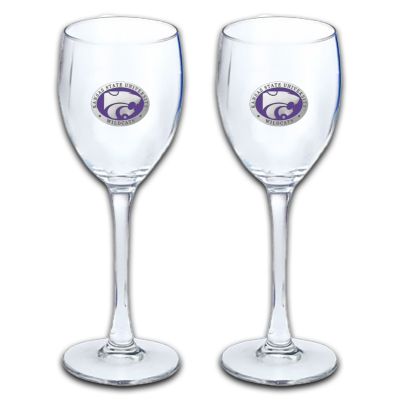 Kansas State Wildcats - Wine Goblet 15oz Set of 2