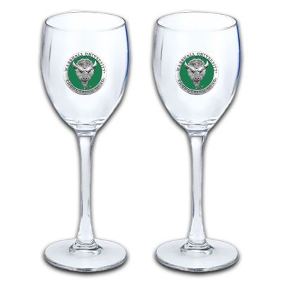 Marshall Thundering Herd - Wine Goblet 15oz Set of 2