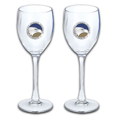 Georgia Southern University Eagles - Wine Goblet 15oz Set of 2
