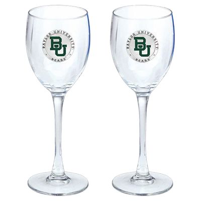 Baylor University Bears Wine Goblet 15oz Set of 2