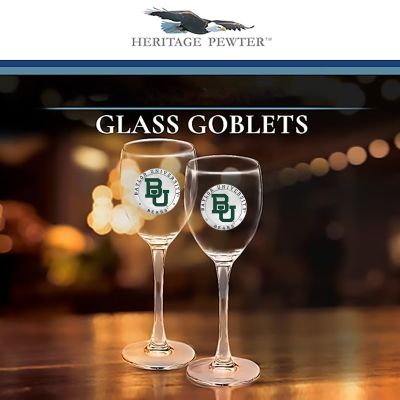 Baylor University Bears Wine Goblet 15oz Set of 2